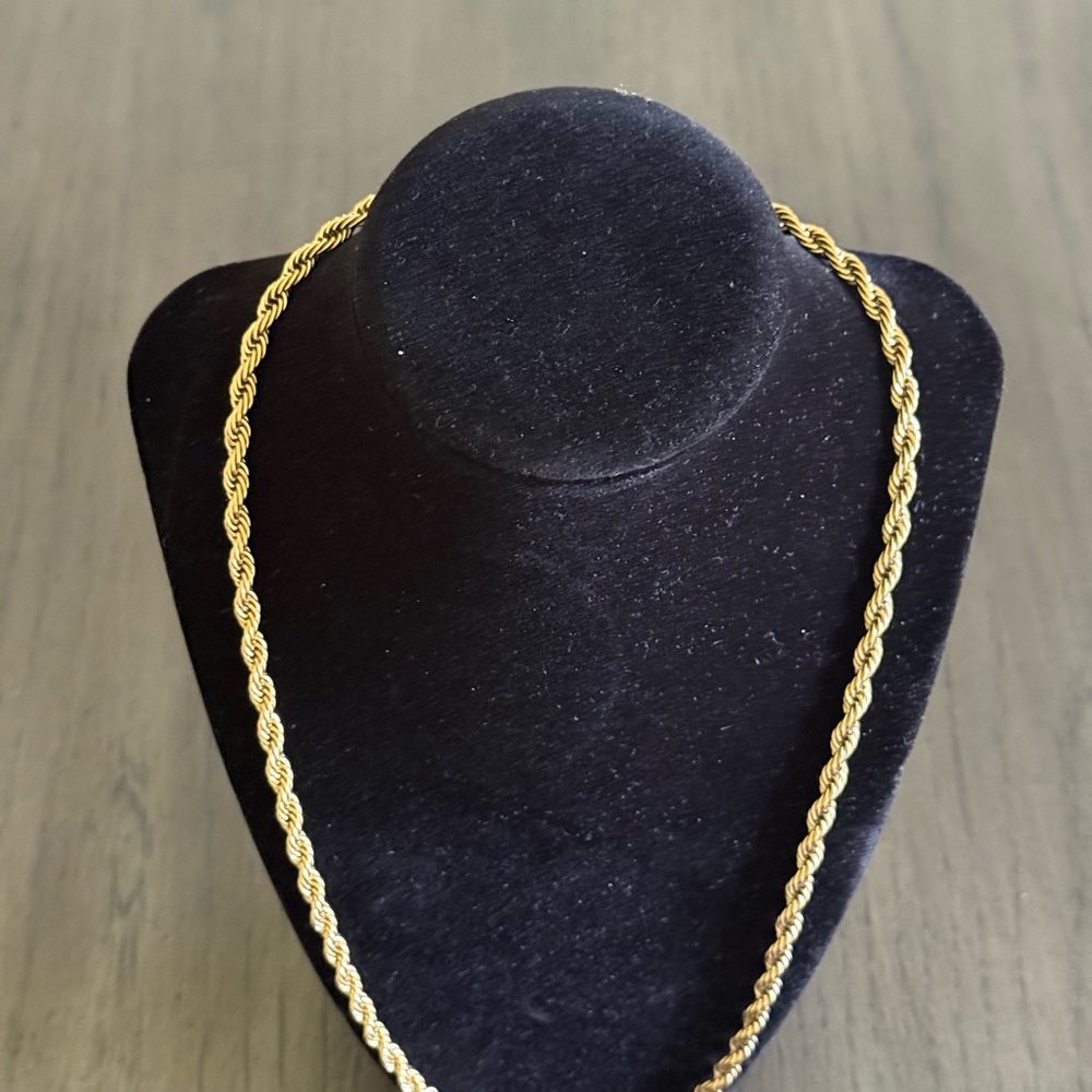 Gold Plated Rope Chain - Picture 6 of 7